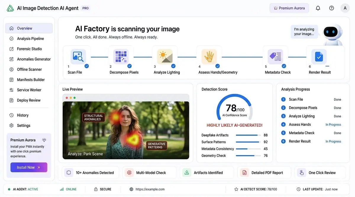 AI Anime Art Agent — example of the AI anime art tool dashboard software
